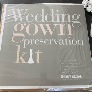 David’s Bridal wedding gown preservation kit. New.